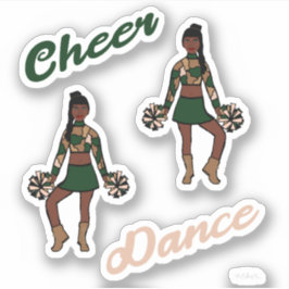 Stickers Dance Pom (Camo Vert)
