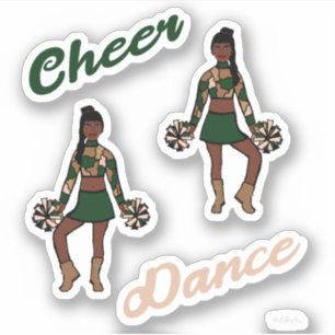 Stickers Dance Pom (Camo Vert)