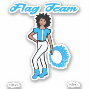 Stickers d'anneau de l'équipe du drapeau ( bleu )