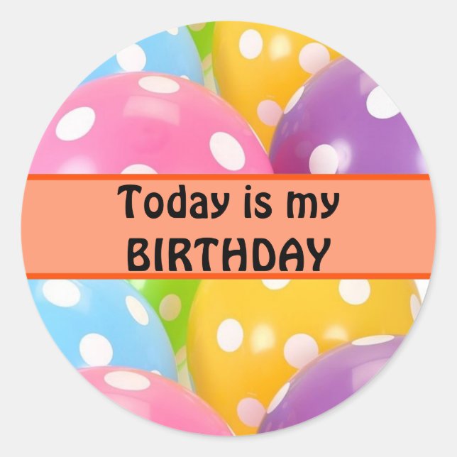 Stickers d'anniversaire des enseignants (Devant)