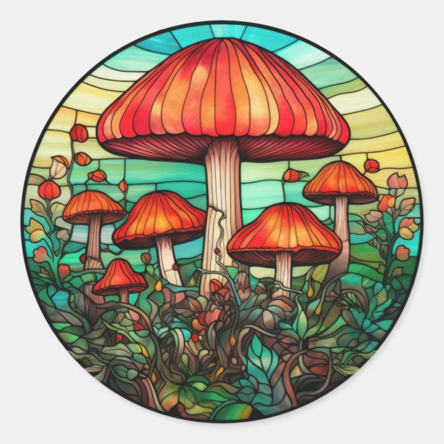 Stickers d'art des champignons (Devant)