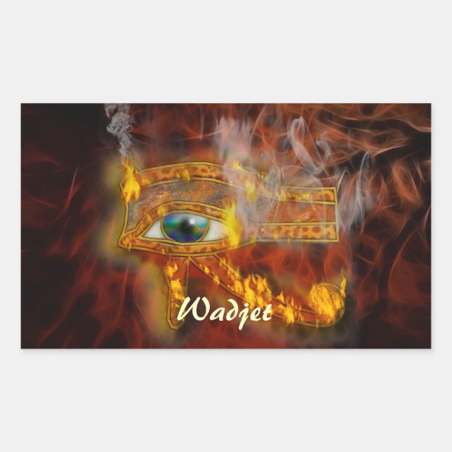 Stickers d'art égyptien Eye of Horus Wadjet (Devant)