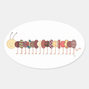Stickers d'art mignon-Caterpillar #2-Erin Brie Art