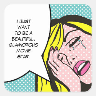 Stickers d'art pop Star