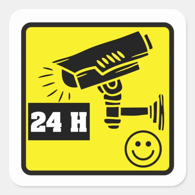Stickers d'avertissement de la caméra de sécurité (Devant)