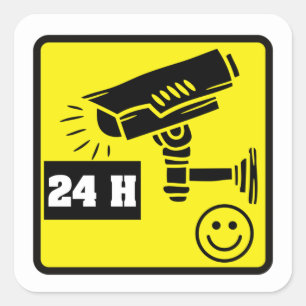 Stickers d'avertissement de la caméra de sécurité