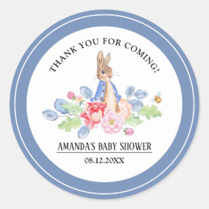 Stickers de Baby shower de lapin doux Favoriser le