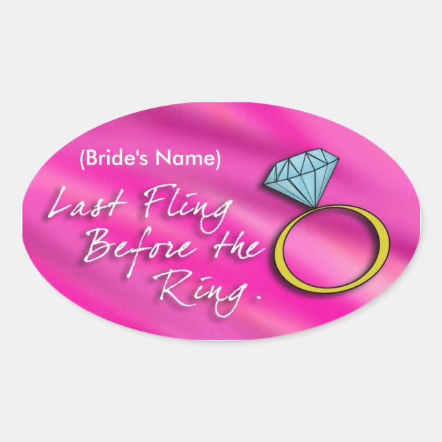 Stickers de bachelorette (dernier fling) (Devant)