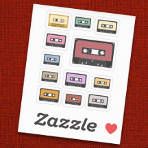 Stickers de bande de cassette des années 80