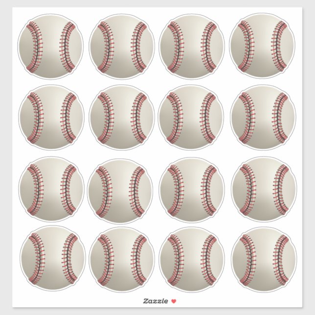Stickers De Baseball (Feuille)