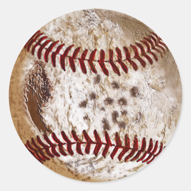 Stickers de baseball Grunge pas cher pour les gars (Devant)