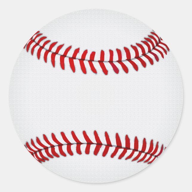 Stickers de baseball vierges, ronds, grands ou pet (Devant)
