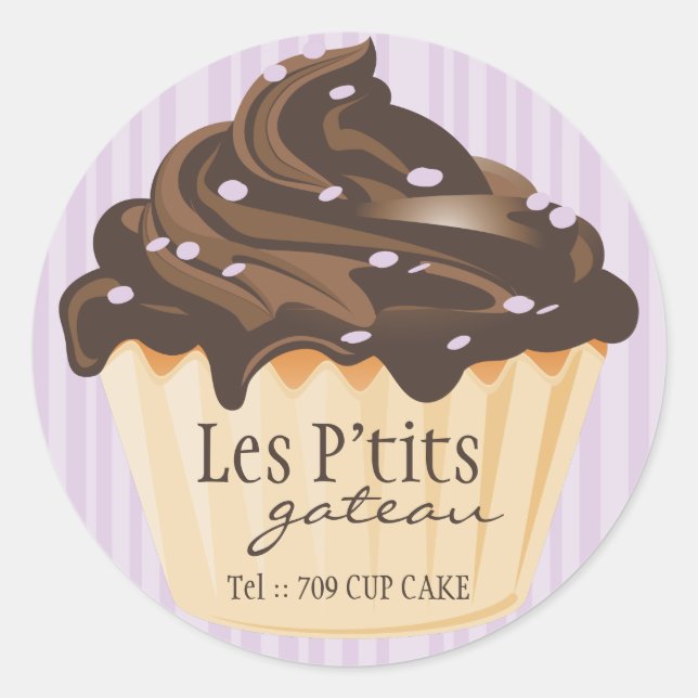 Stickers de boulangerie mignonne et capricieuse (Devant)