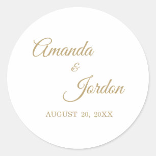 Stickers de calligraphie or simple