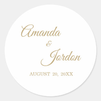 Stickers de calligraphie or simple