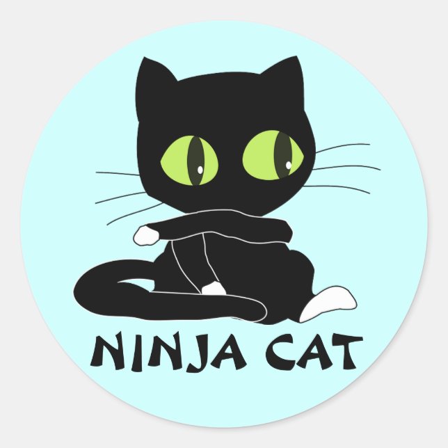 Stickers de chat Ninja (Devant)