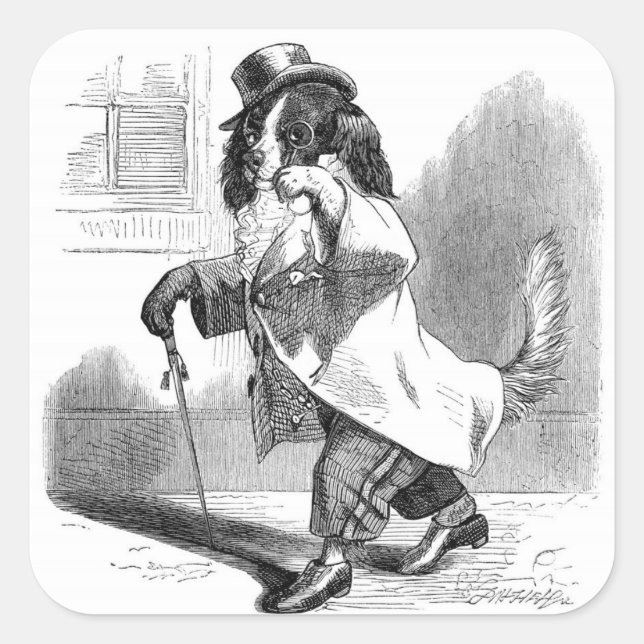 Stickers de chien vintage (Devant)