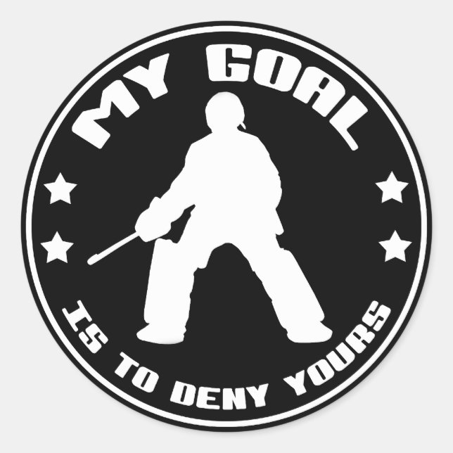 Stickers de citation de gardien de but de hockey d (Devant)