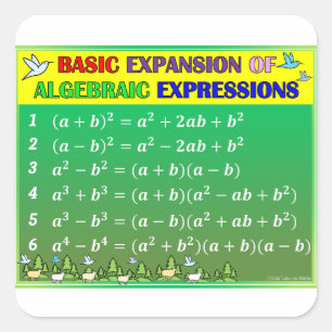 Stickers de classe en mathématiques algèbre - Forê