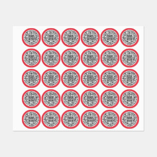 Stickers de code QR personnalisables pour les comm