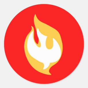 Stickers de colombe de confirmation