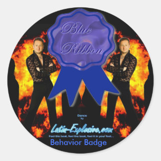 Stickers de comportement du ruban bleu LE