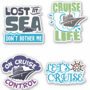 Stickers de croisière Set 1 Vacances Navire