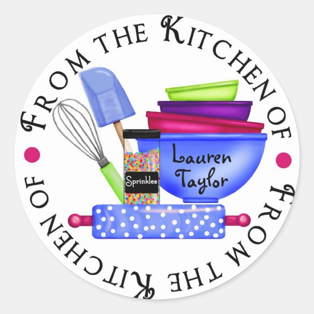 Stickers de cuisine à Cuisine personnalisée (Devant)