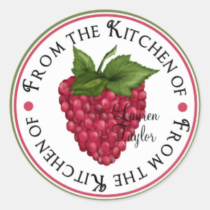Stickers de cuisine personnalisée - framboise