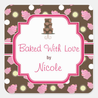 Stickers de cuisson au chocolat et au gâteau perso