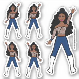 Stickers de danseur d'étincelles de la marine #1