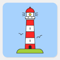 stickers de dessin de phare