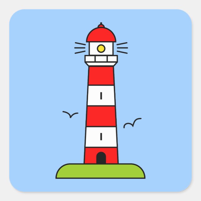 stickers de dessin de phare (Devant)