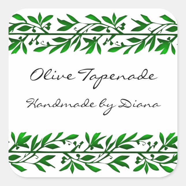Stickers de Étiquette de savon ou de recette perso (Devant)