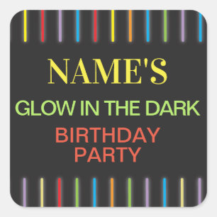 Stickers de fête d'anniversaire brillent dans le N
