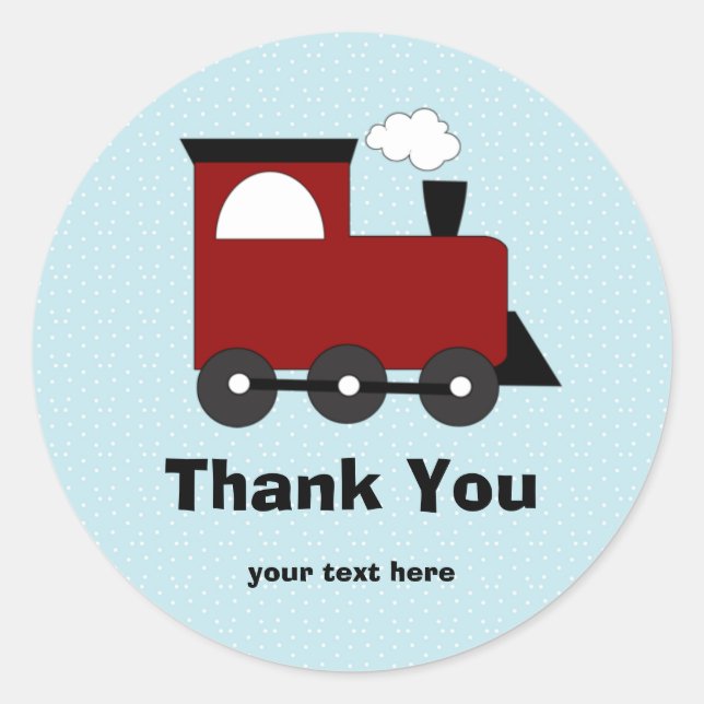 Stickers de fête d'anniversaire du train (Devant)
