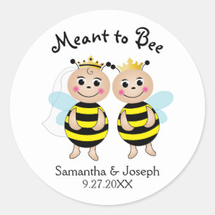 Stickers de Fête des mariées d'abeilles