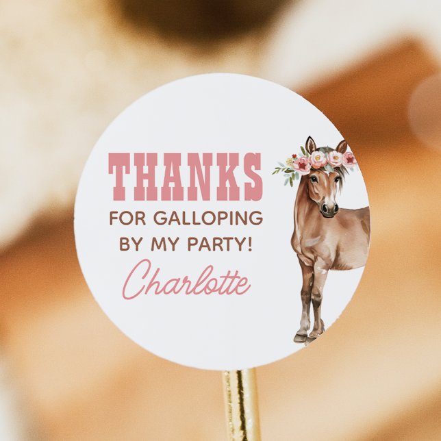 Stickers de fête du Pony Birthday (Créateur téléchargé)