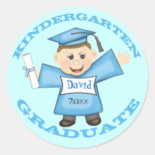 Stickers de fin d'études du Garçon de la maternell