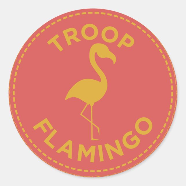 Stickers de Flamant rose de Troop IGGPPCamp (Devant)