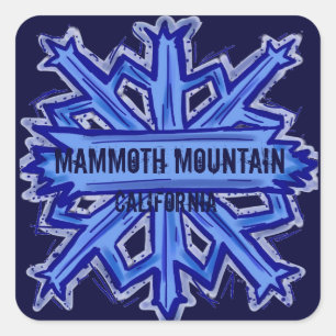 stickers de flocon de neige Mammoth Mountain Calif