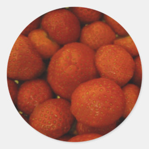 Stickers de fraises juteuses