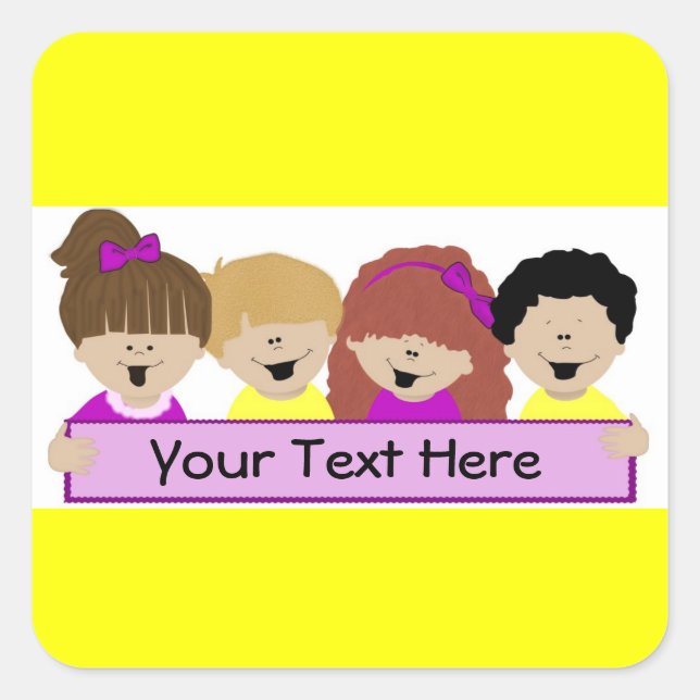 Stickers de garderie pour enfants mignons (Devant)