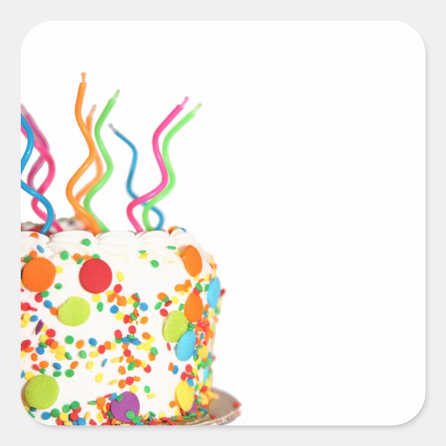 Stickers de gâteau d'anniversaire (Devant)