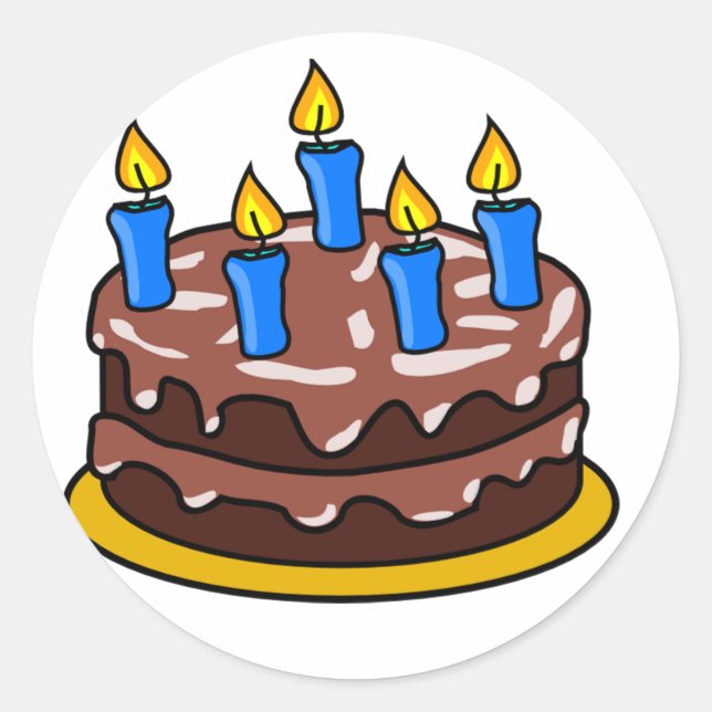 Stickers de gâteau d'anniversaire (Devant)