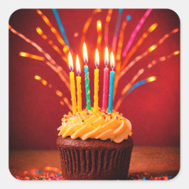 stickers de gâteau d'anniversaire ou scellés d'env