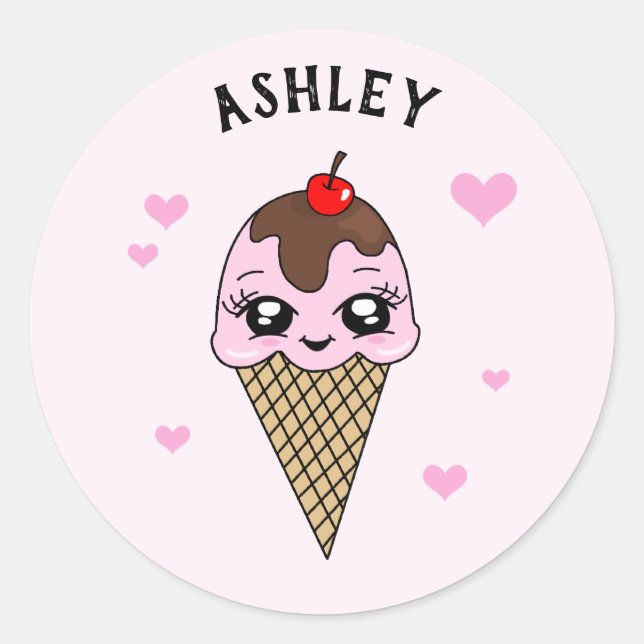 Stickers de glace cuite personnalisés (Devant)