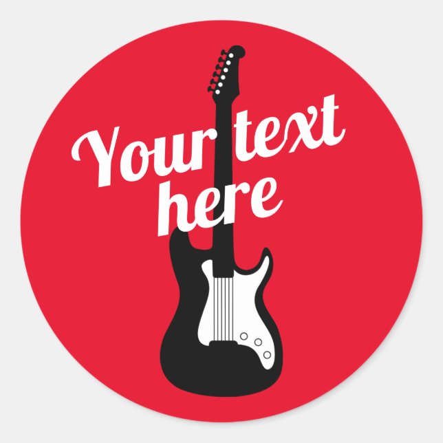 stickers de guitare électrique sur mesure pour gui (Devant)