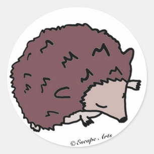 Stickers de hérisson mignon