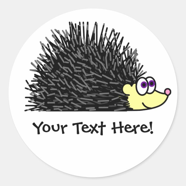 Stickers de hérisson mignon / Étiquette - Personna (Devant)
